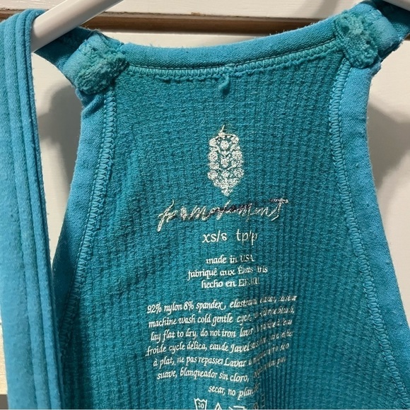 Free People Movement Tropical Teal Happiness Runs/Prajna Set XS/S - Picture 5 of 10